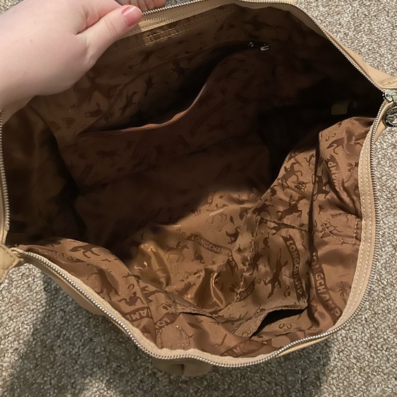 Longchamp Leather Le Pliage Cuir Large - Picture 8 of 9